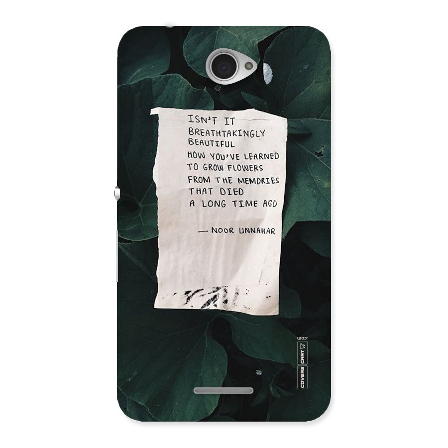 Memories Back Case for Sony Xperia E4