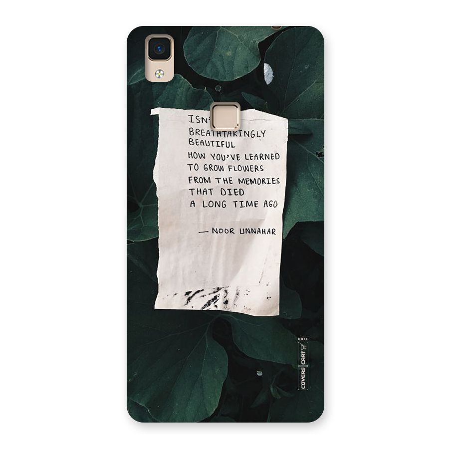 Memories Back Case for V3 Max