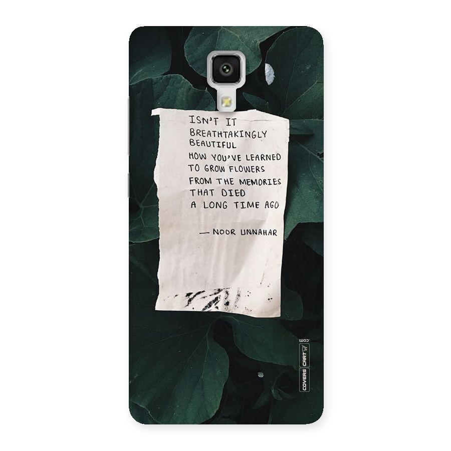 Memories Back Case for Xiaomi Mi 4