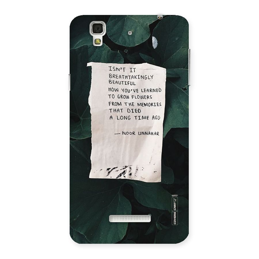Memories Back Case for YU Yureka Plus