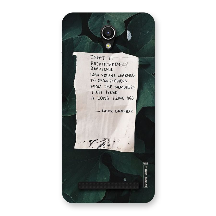 Memories Back Case for Zenfone Go