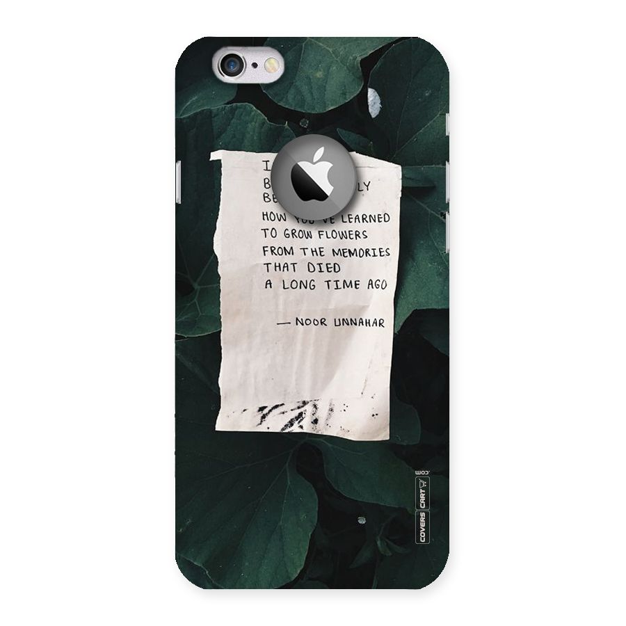 Memories Back Case for iPhone 6 Logo Cut