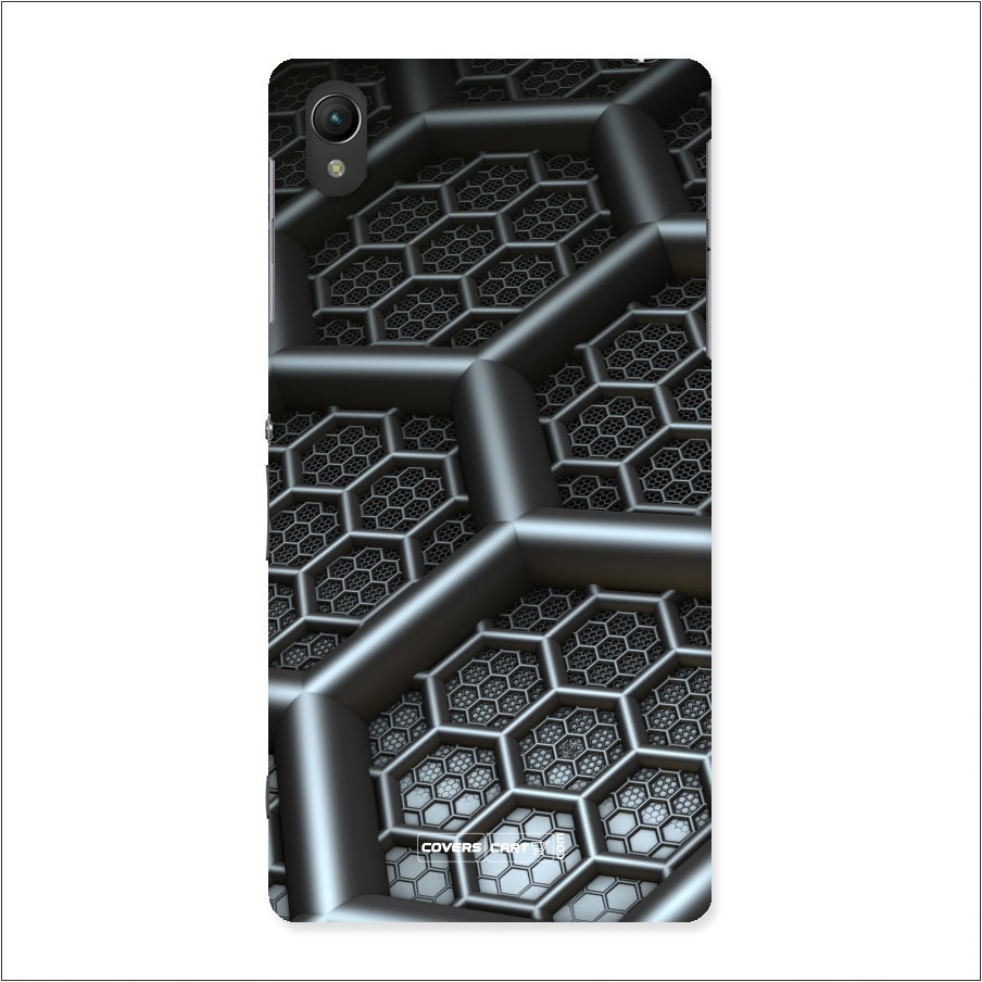 Hexa Black Abstract  Back Case for Xperia Z2