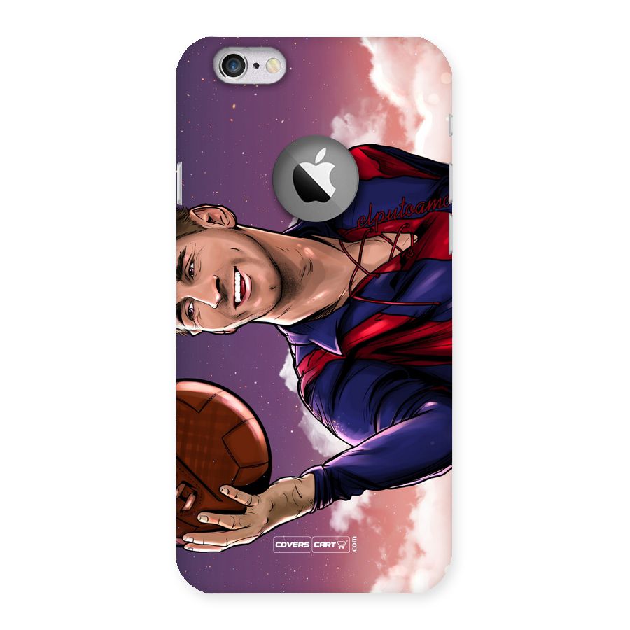 Messi Artwork Back Case for iPhone 6 Logo Cut
