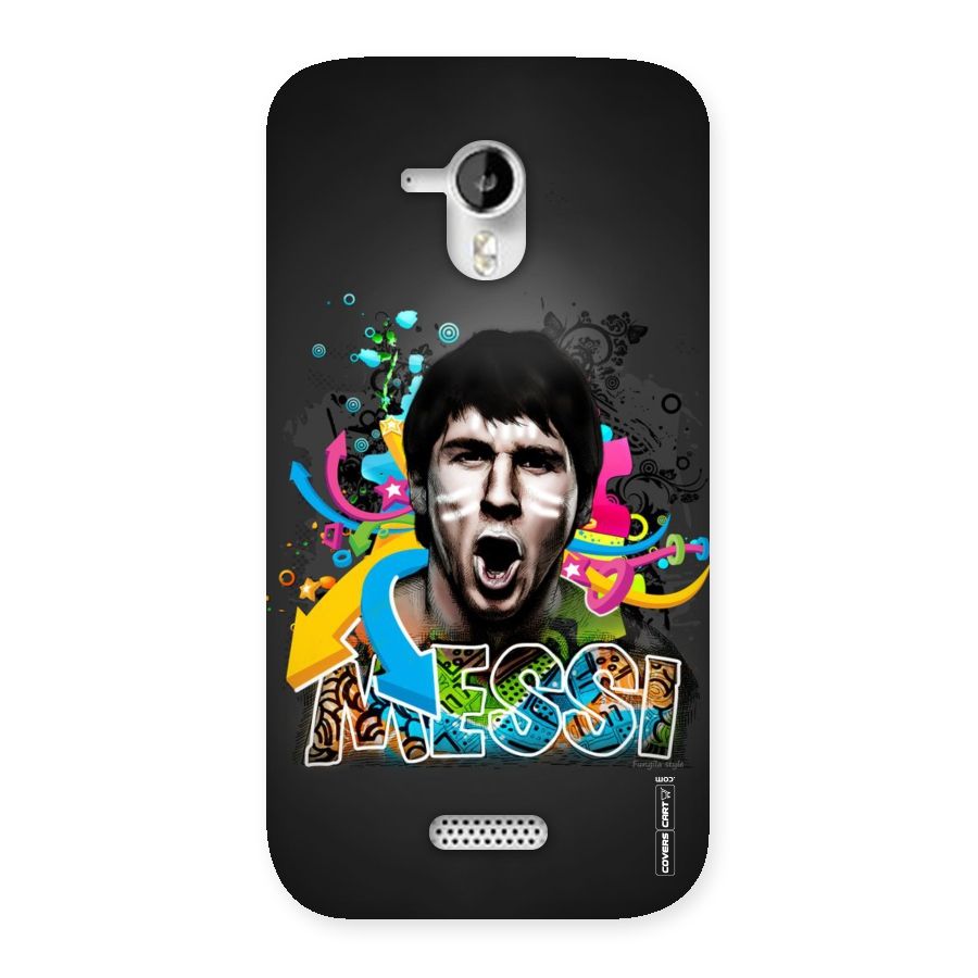 Messi For Argentina Back Case for Micromax Canvas HD A116