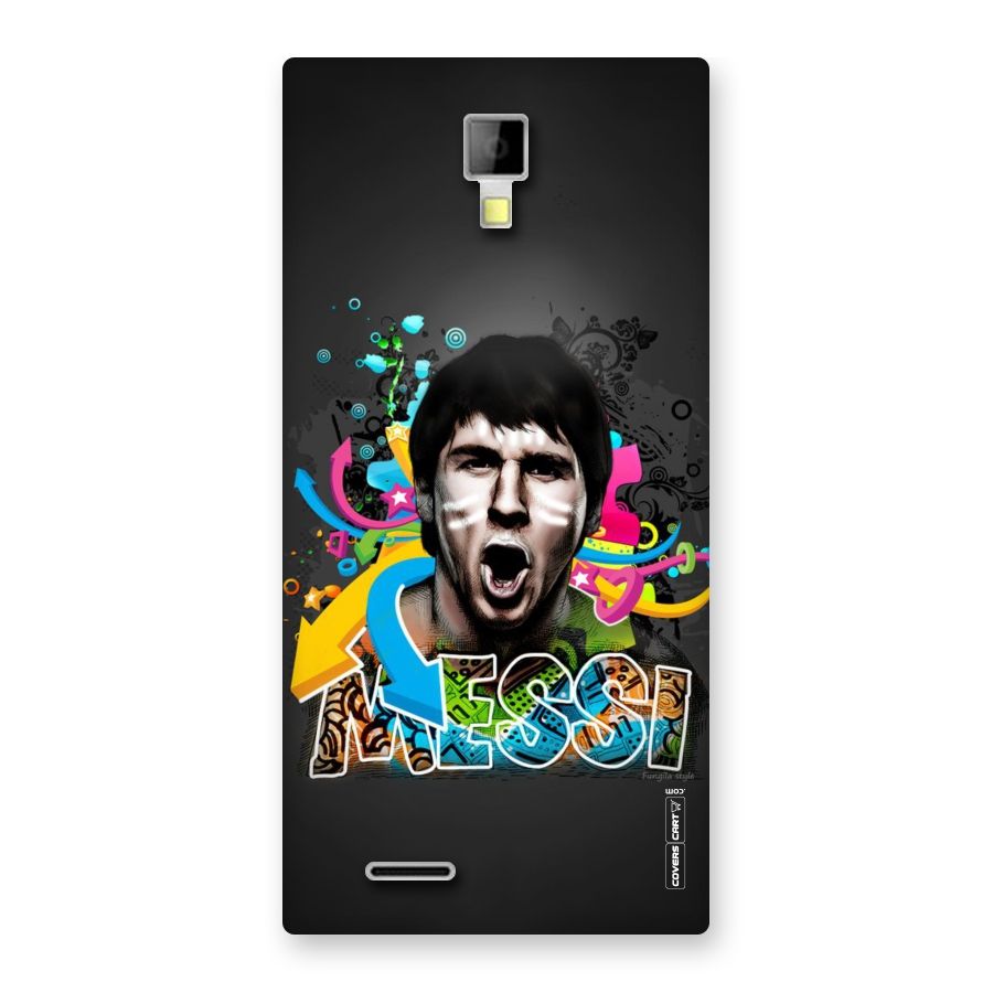 Messi For Argentina Back Case for Micromax Canvas Xpress A99