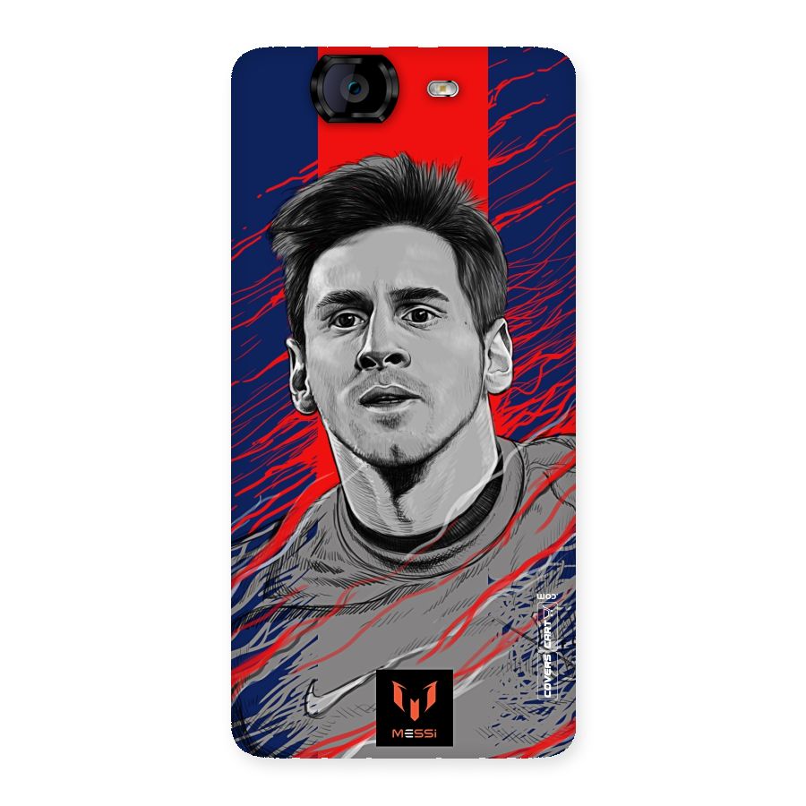 Messi For FCB Back Case for Canvas Knight A350