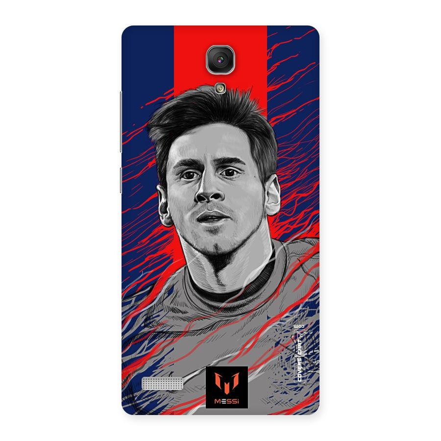 Messi For FCB Back Case for Redmi Note