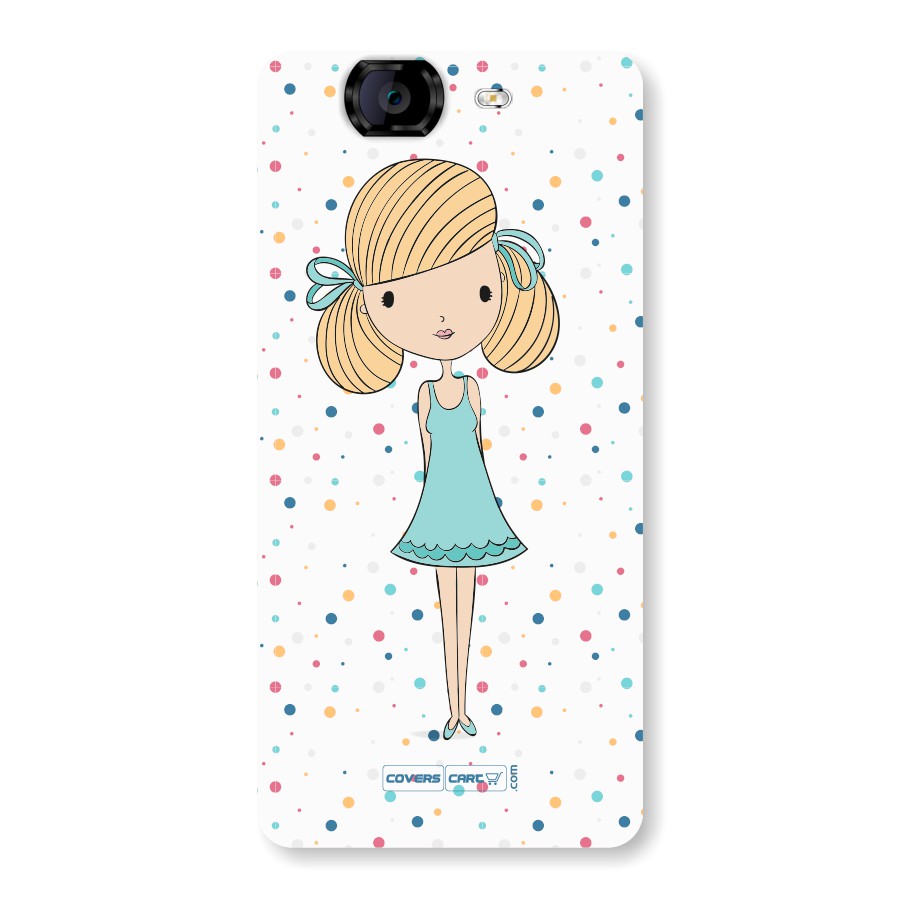 Cute Girl Back Case for Micromax A350 Canvas Knight