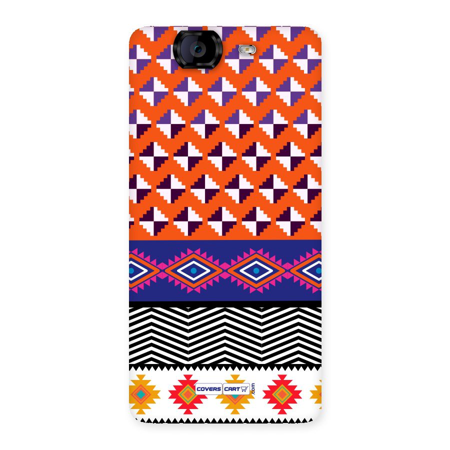 Mixed Pattern Aztec Back Case for Canvas Knight A350