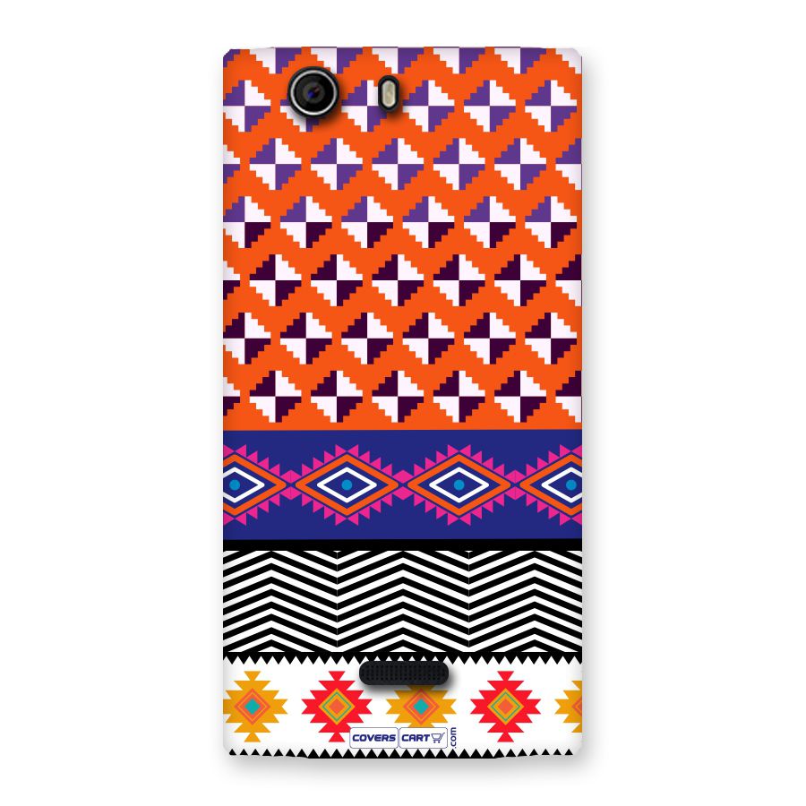 Mixed Pattern Aztec Back Case for Canvas Nitro 2 E311