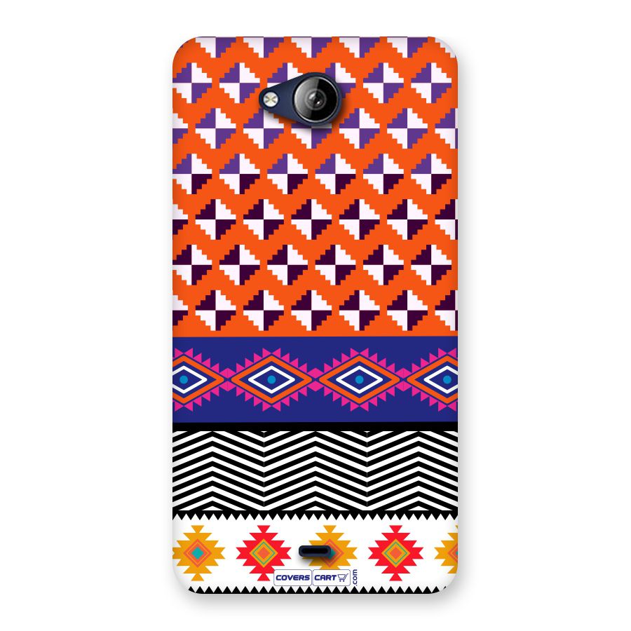 Mixed Pattern Aztec Back Case for Canvas Play Q355