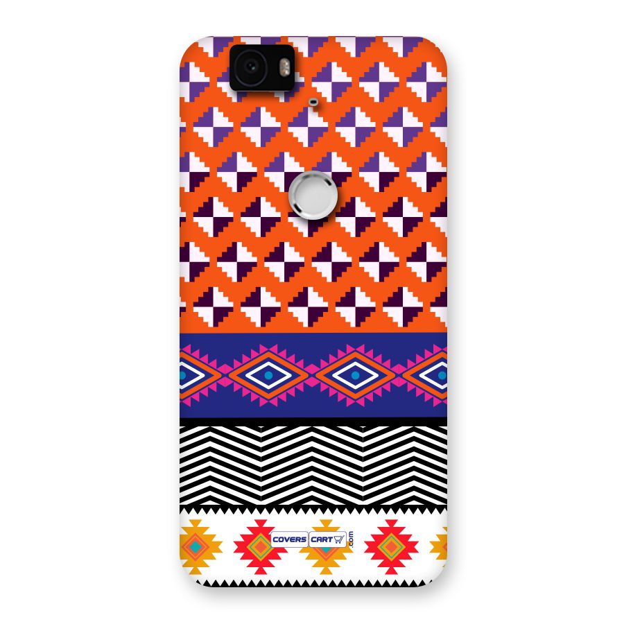Mixed Pattern Aztec Back Case for Google Nexus-6P
