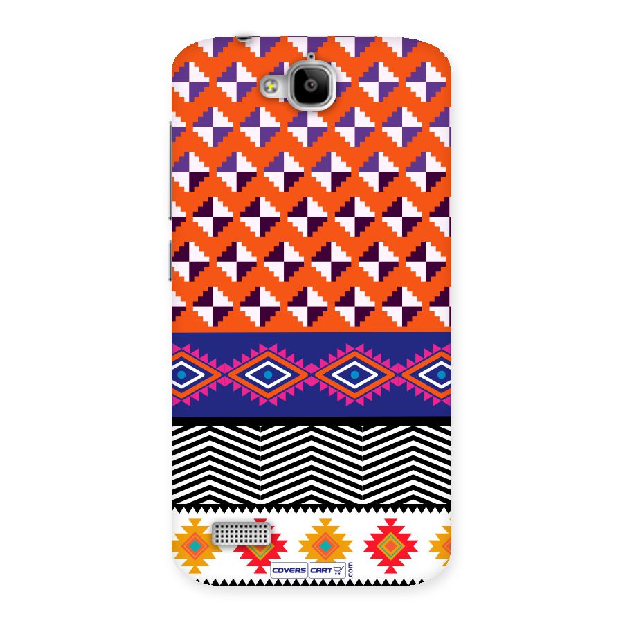 Mixed Pattern Aztec Back Case for Honor Holly