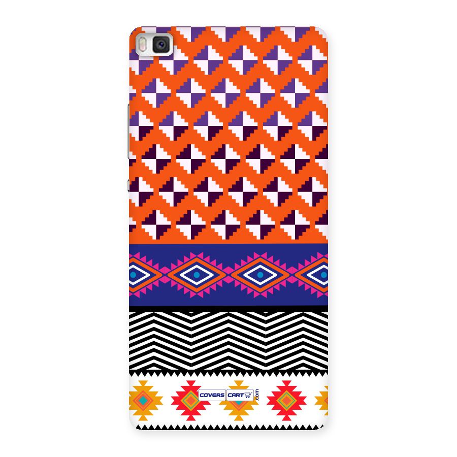 Mixed Pattern Aztec Back Case for Huawei P8