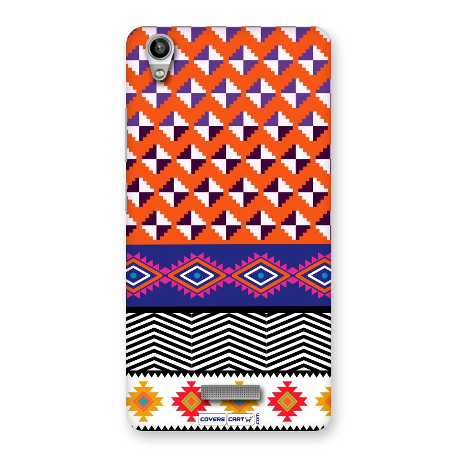 Mixed Pattern Aztec Back Case for Lava-Pixel-V1