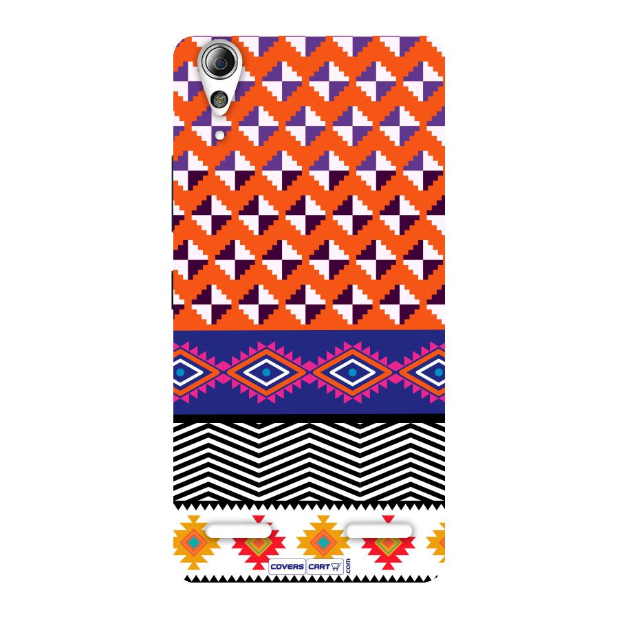 Mixed Pattern Aztec Back Case for Lenovo A6000 Plus