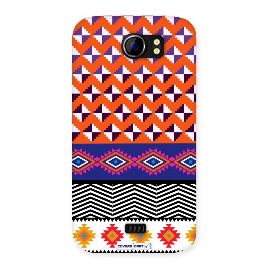 Mixed Pattern Aztec Back Case for Micromax Canvas 2 A110