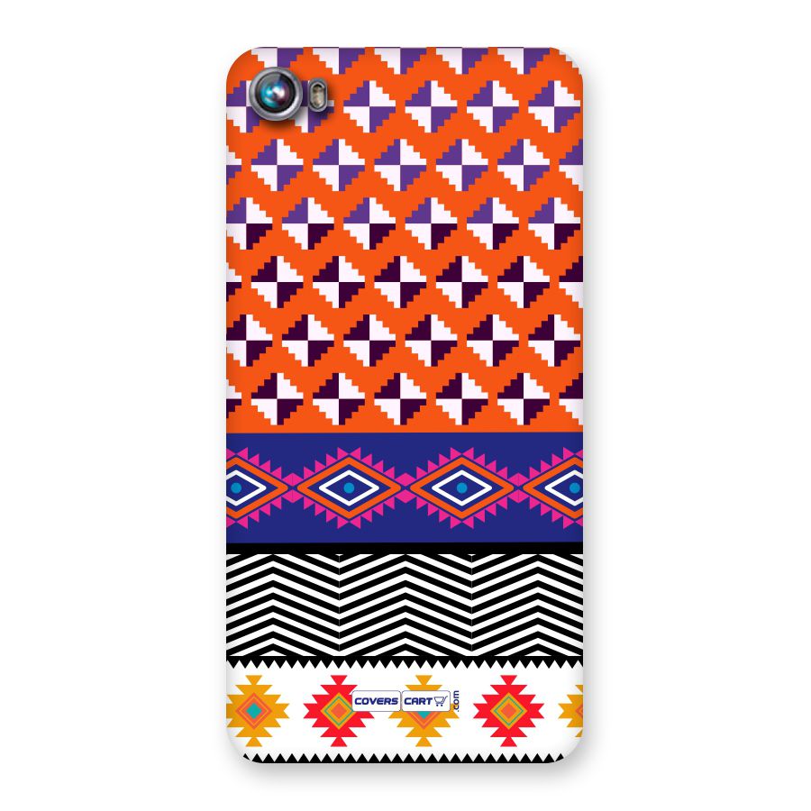 Mixed Pattern Aztec Back Case for Micromax Canvas Fire 4 A107
