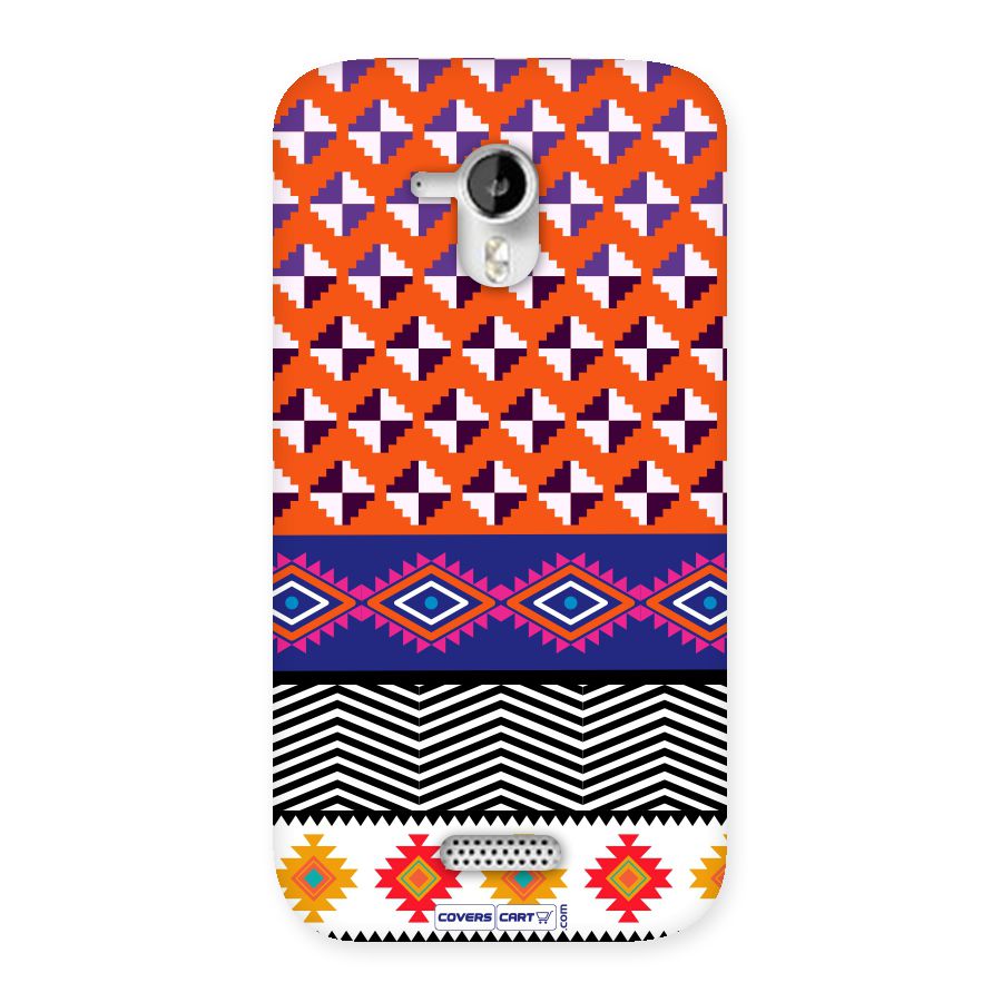 Mixed Pattern Aztec Back Case for Micromax Canvas HD A116