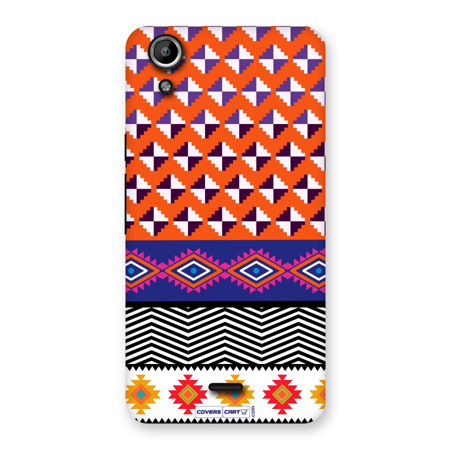 Mixed Pattern Aztec Back Case for Micromax Canvas Selfie Lens Q345