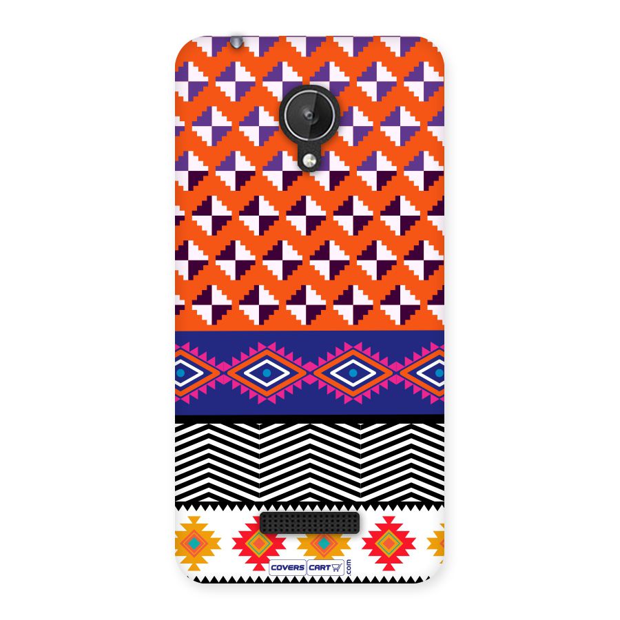 Mixed Pattern Aztec Back Case for Micromax Canvas Spark Q380