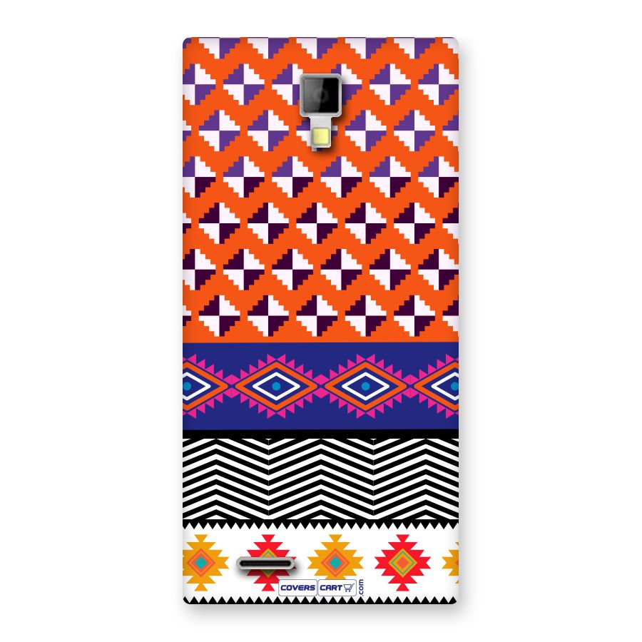 Mixed Pattern Aztec Back Case for Micromax Canvas Xpress A99