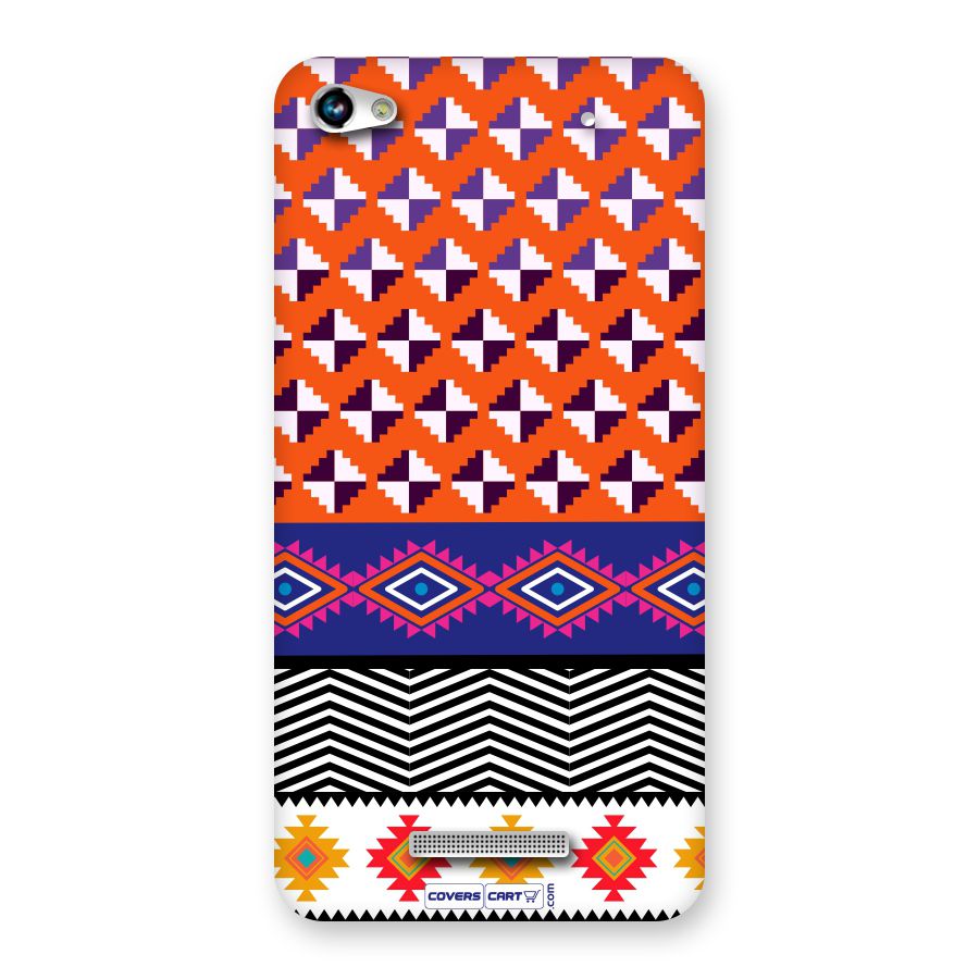 Mixed Pattern Aztec Back Case for Micromax Hue 2