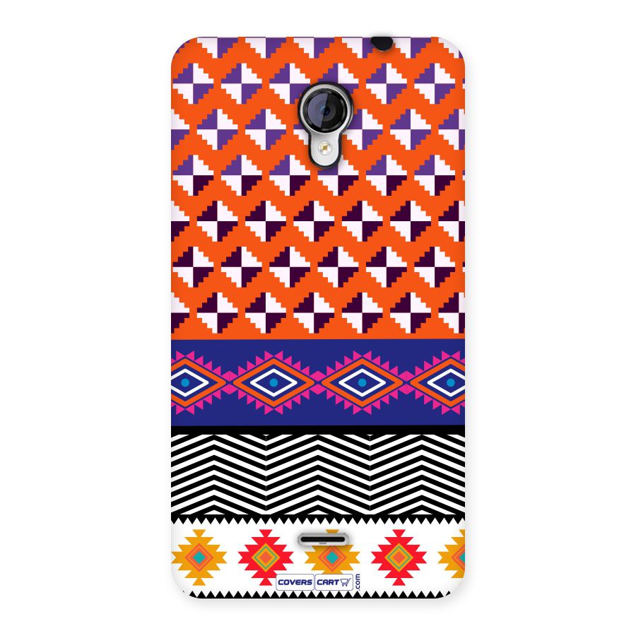 Mixed Pattern Aztec Back Case for Micromax Unite 2 A106