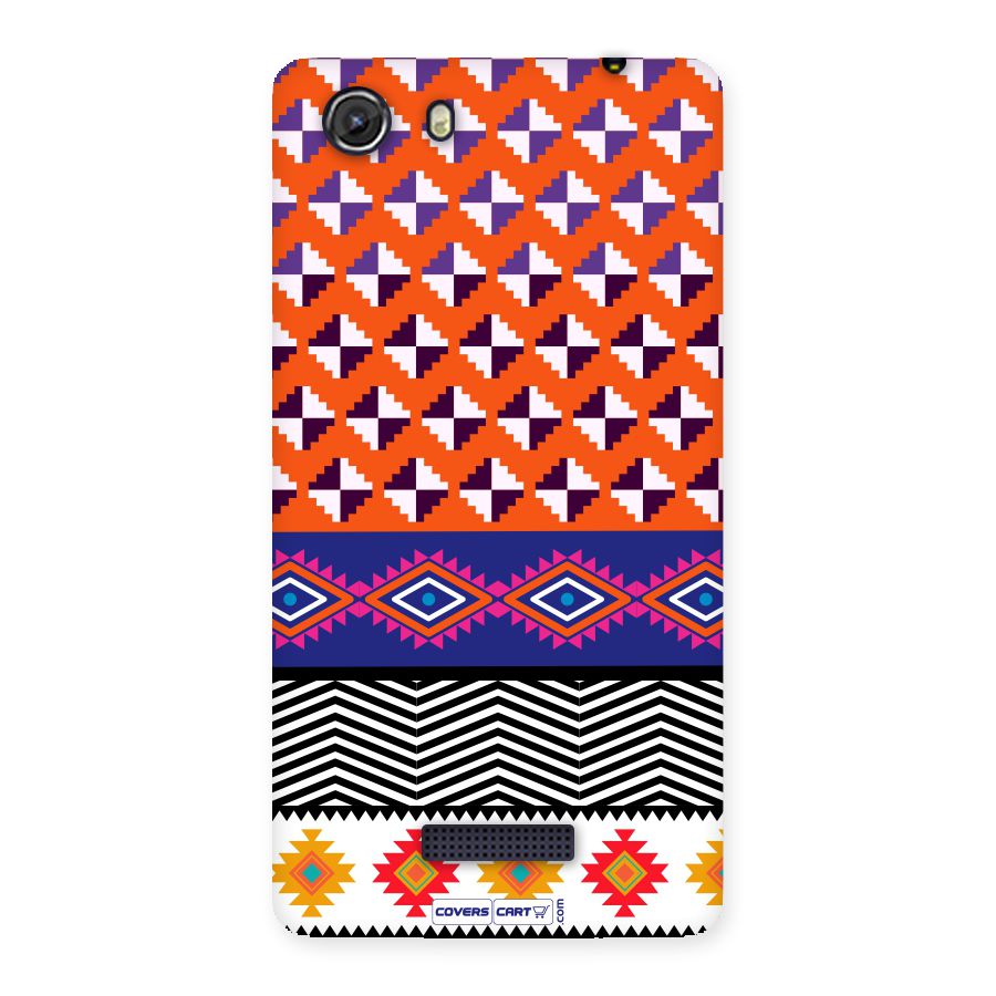Mixed Pattern Aztec Back Case for Micromax Unite 3