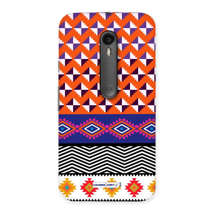 Mixed Pattern Aztec Back Case for Moto G3