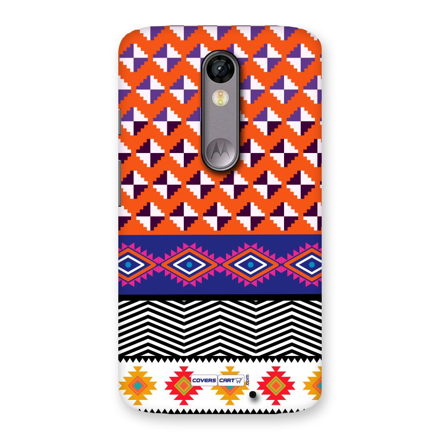 Mixed Pattern Aztec Back Case for Moto X Force