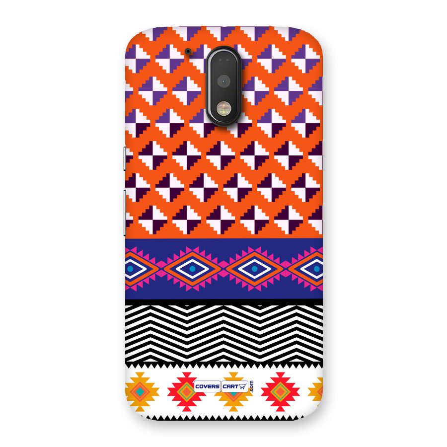 Mixed Pattern Aztec Back Case for Motorola Moto G4