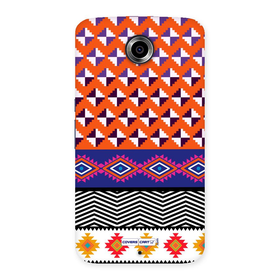 Mixed Pattern Aztec Back Case for Nexsus 6