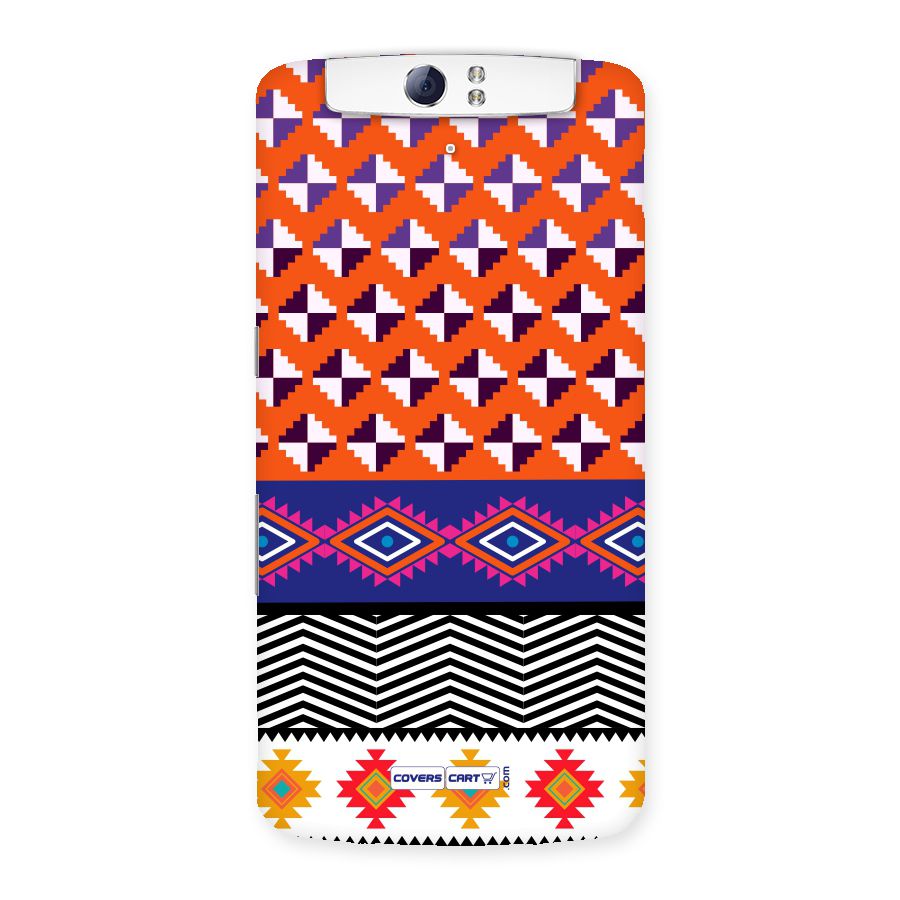 Mixed Pattern Aztec Back Case for Oppo N1
