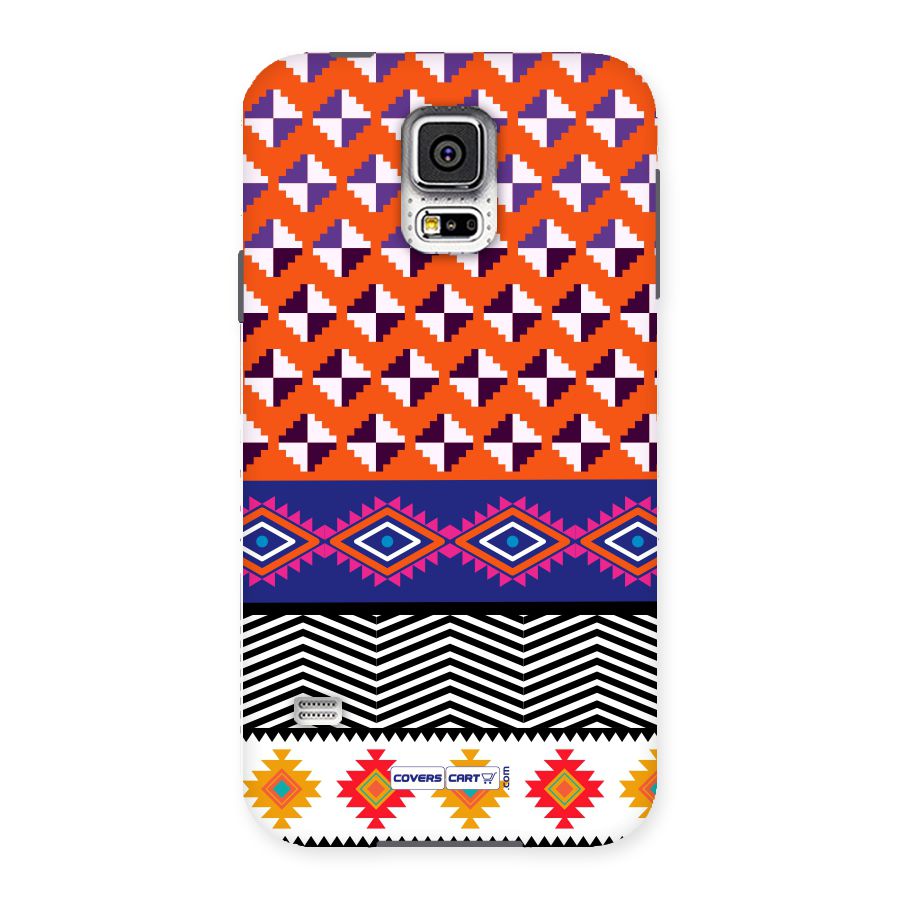 Mixed Pattern Aztec Back Case for Samsung Galaxy S5