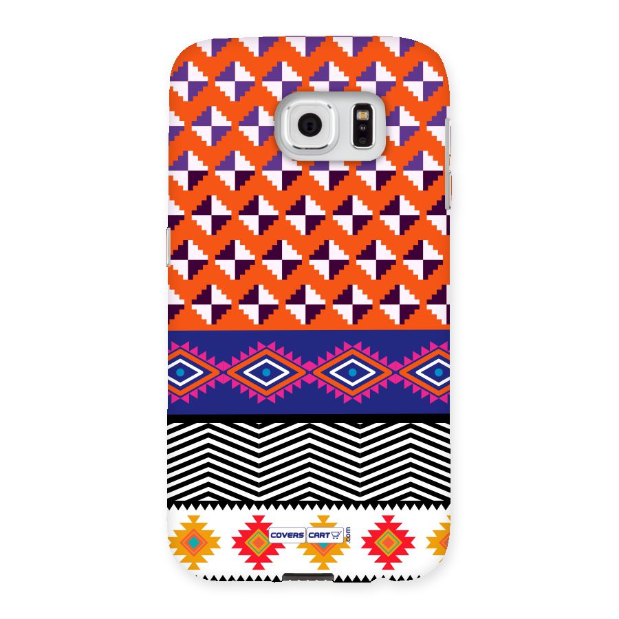 Mixed Pattern Aztec Back Case for Samsung Galaxy S6