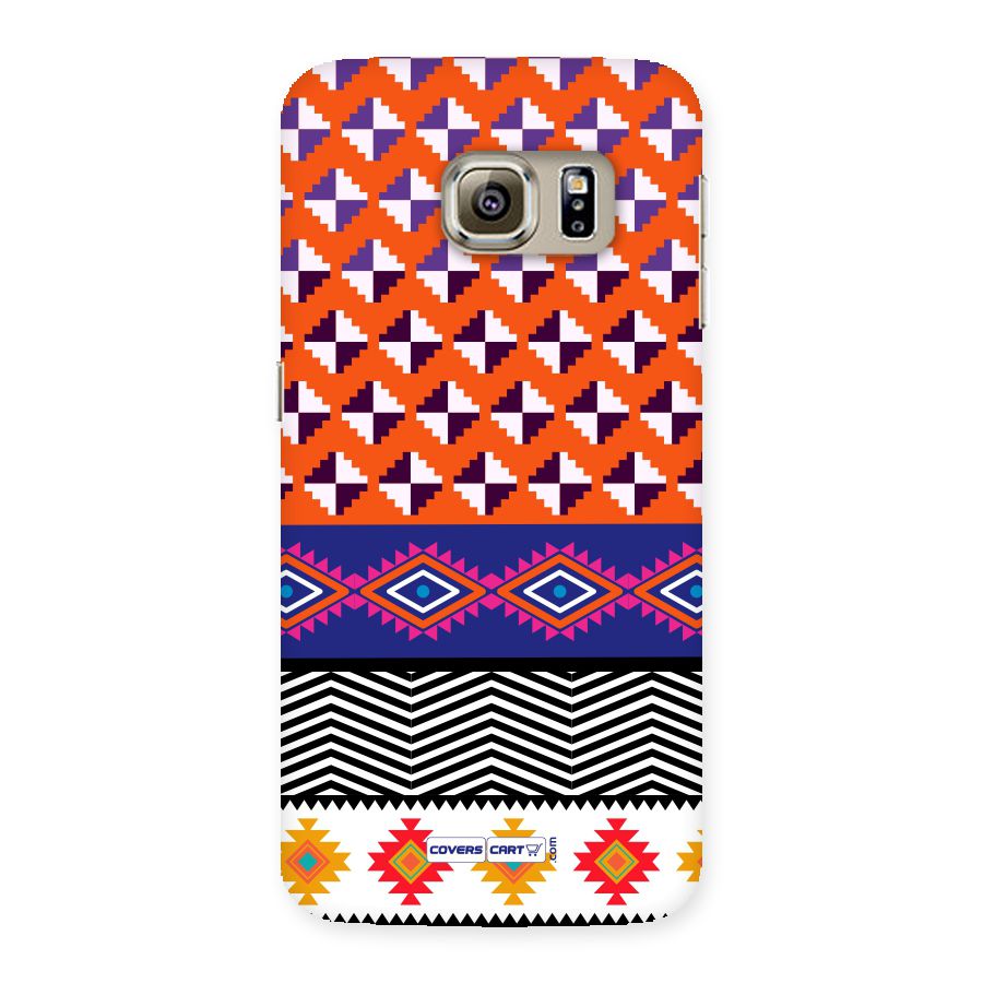 Mixed Pattern Aztec Back Case for Samsung Galaxy S6 Edge Plus