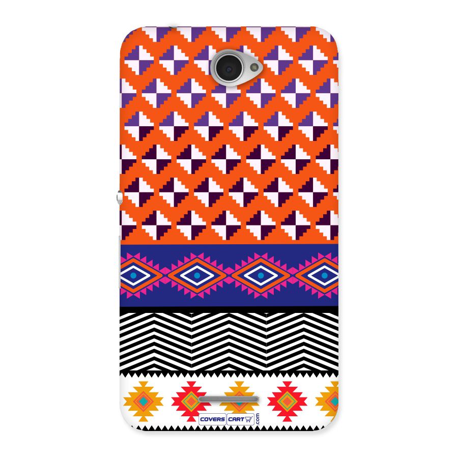 Mixed Pattern Aztec Back Case for Sony Xperia E4