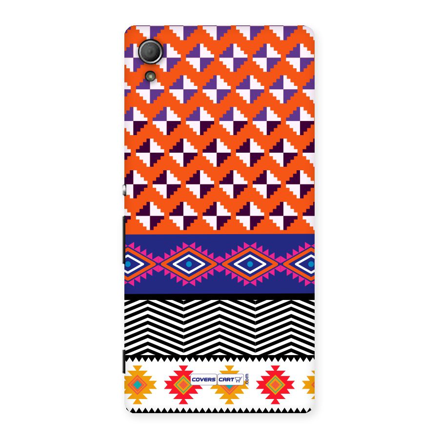 Mixed Pattern Aztec Back Case for Xperia Z4