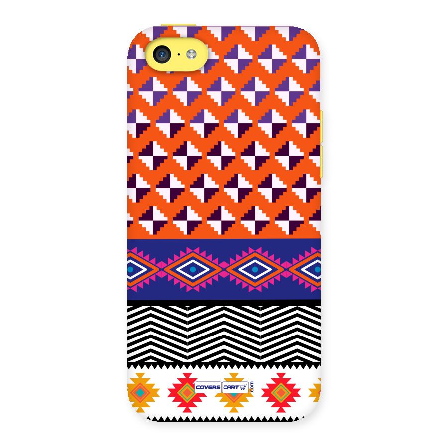 Mixed Pattern Aztec Back Case for iPhone 5C