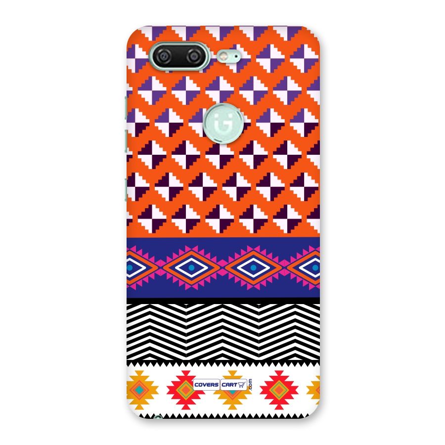 Mixed Pattern Aztec Back Case for Gionee S10