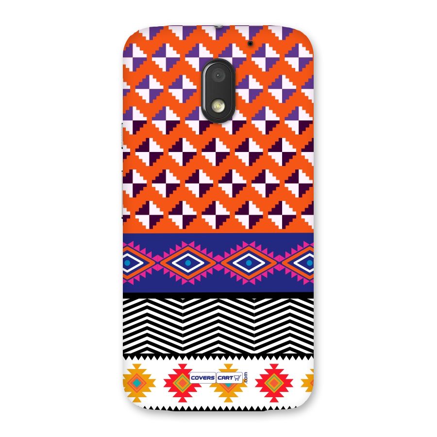 Mixed Pattern Aztec Back Case for Moto E3 Power