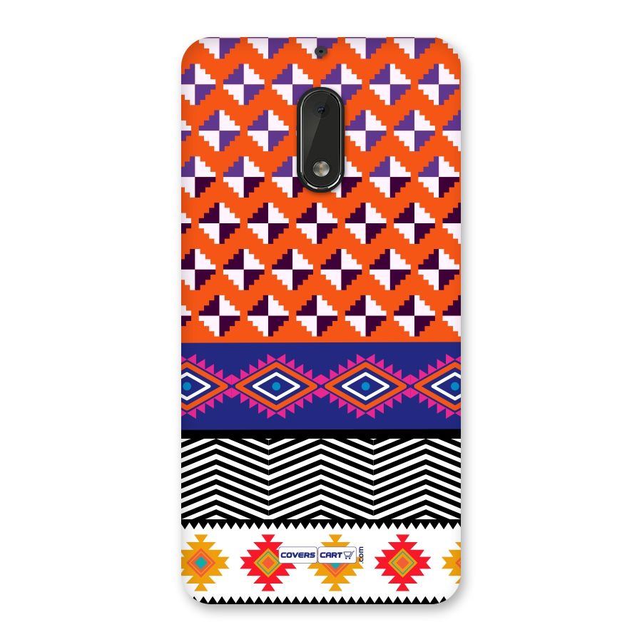 Mixed Pattern Aztec Back Case for Nokia 6