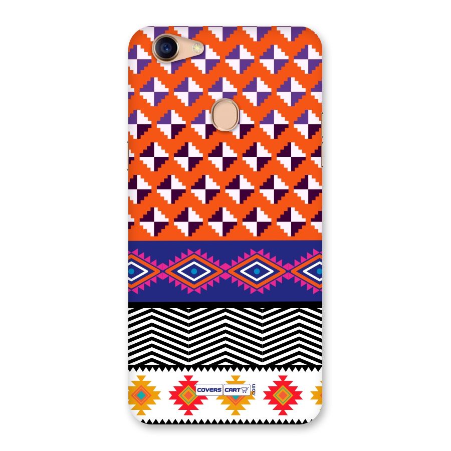Mixed Pattern Aztec Back Case for Oppo F5