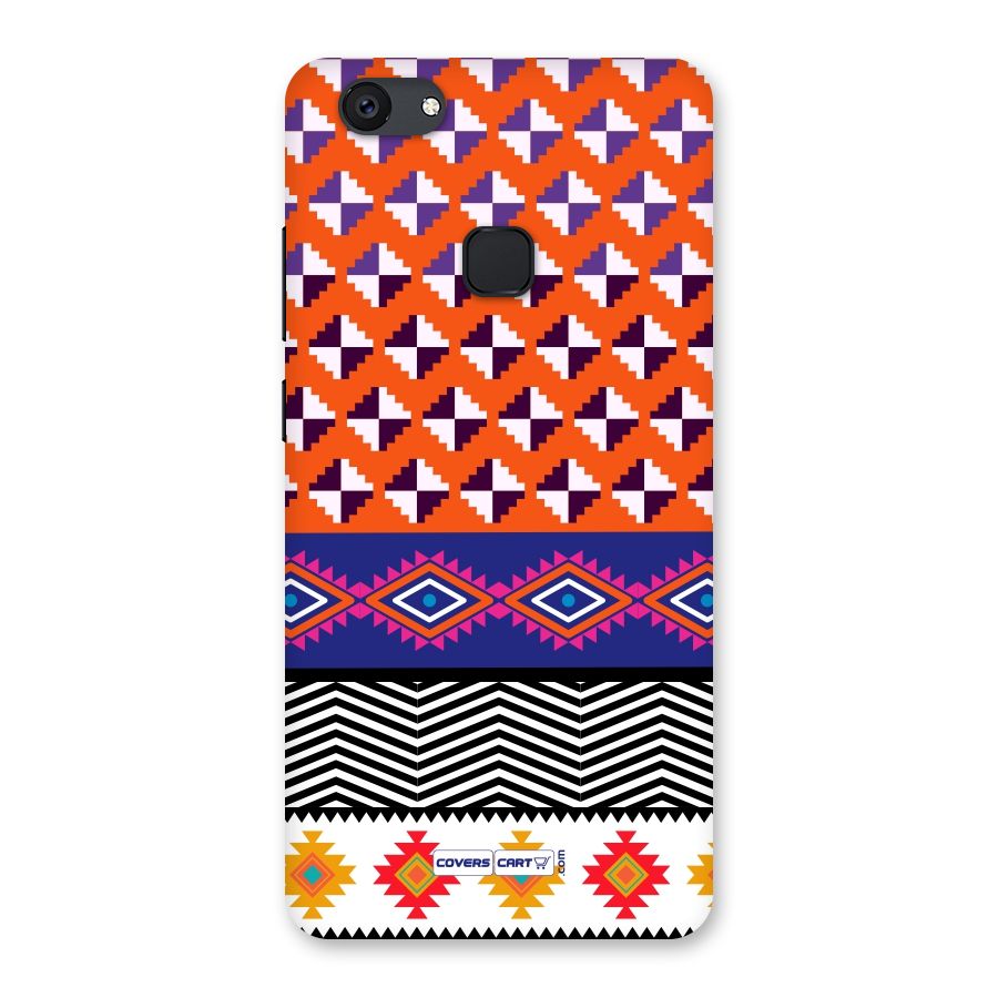 Mixed Pattern Aztec Back Case for Vivo V7 Plus