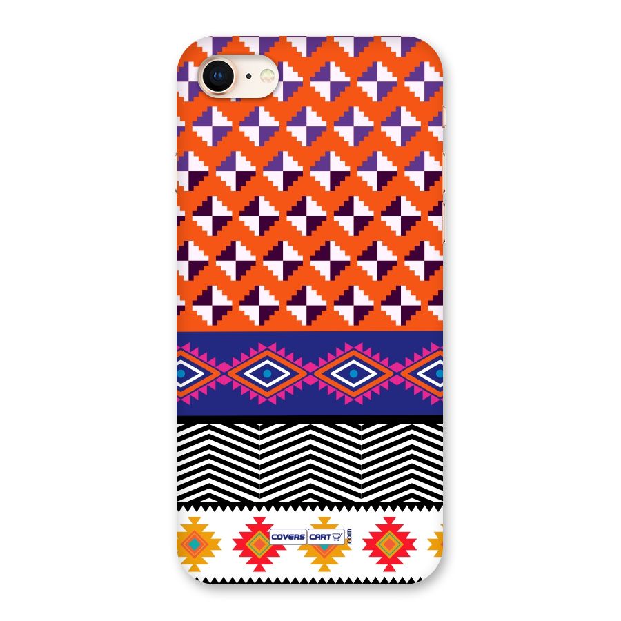 Mixed Pattern Aztec Back Case for iPhone 8