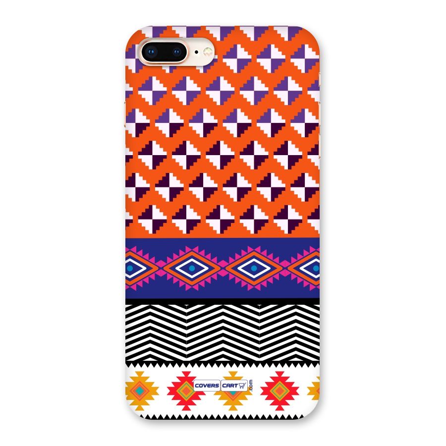 Mixed Pattern Aztec Back Case for iPhone 8 Plus