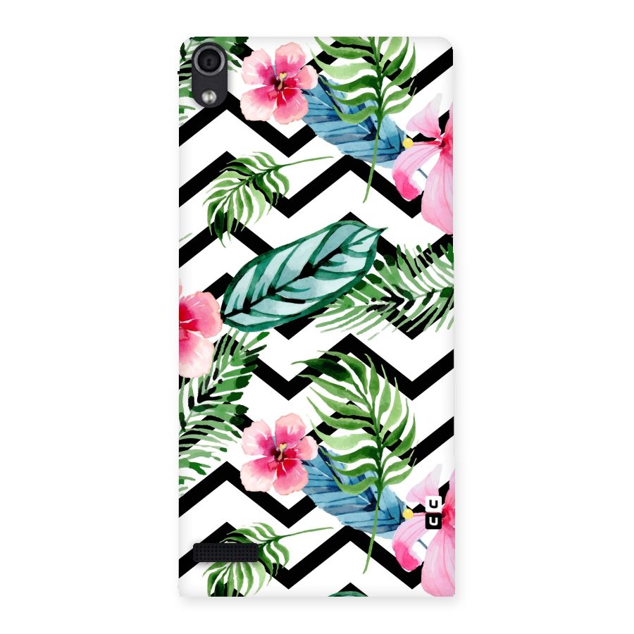 Modern Flowers Back Case for Ascend P6