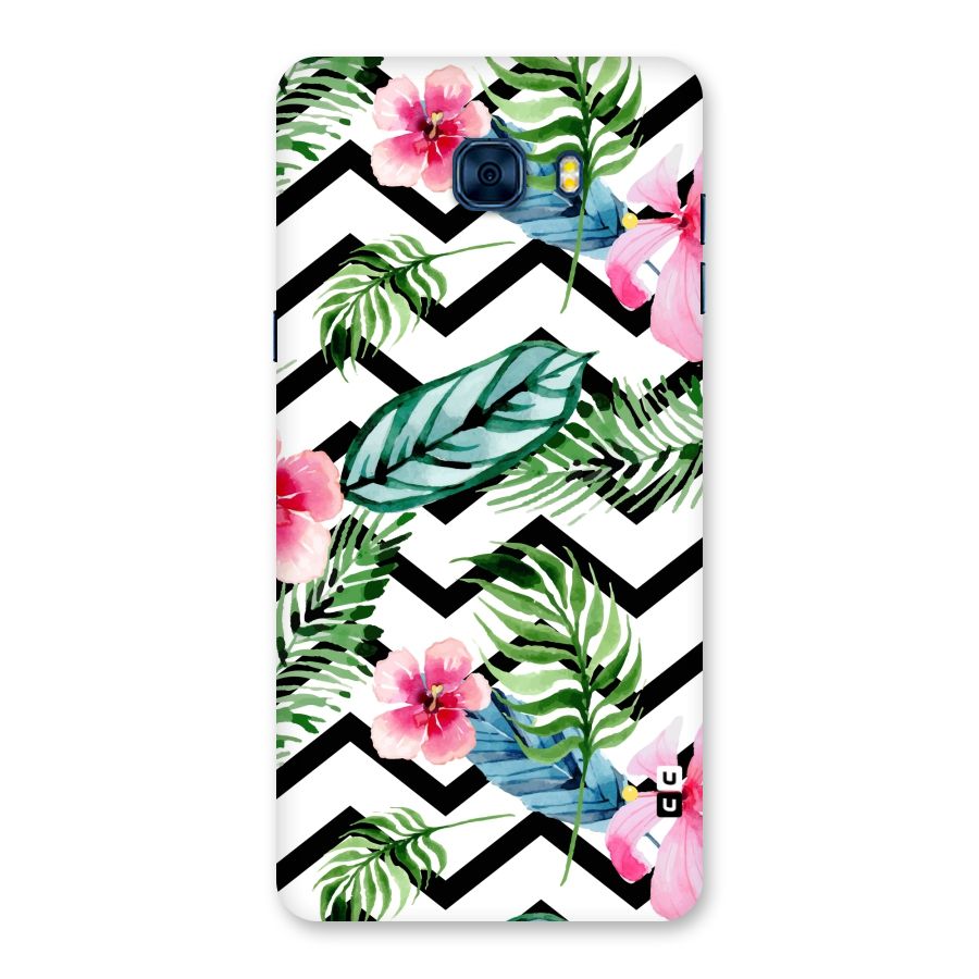 Modern Flowers Back Case for Galaxy C7 Pro